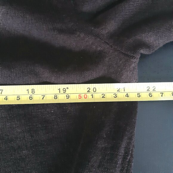 Banana Republic SZ XL Zip Up Merino Chocolate Brown Men's Mock Neck Cardigan - Picture 9 of 15